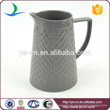 YSj0008-02 jarra de té de convexidad de gres de estilo moderno